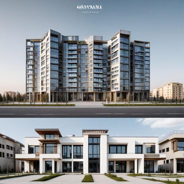 Astana real estate architecture elementor template