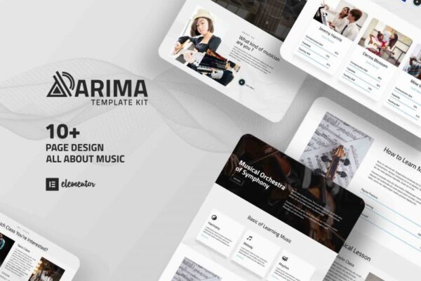 Arima | Elementor Template Kit for Musicians & Artists