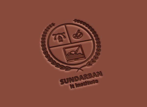 Sundarban IT Institute Logo Mockup - Professional, Minimalist PSD Template