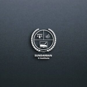 Sundarban IT Institute Logo Mockup - Professional, Minimalist PSD Template