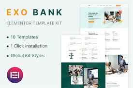 Top Exobank Financial Elementor Template: Best of 2024