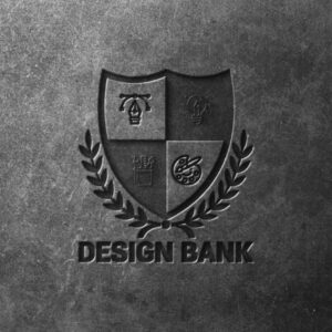 Design Bank Logo Mockup - Industrial Chic Meets Classic