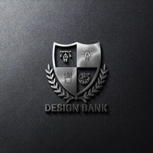 Design Bank Logo Mockup - Modern, Minimalist, and Professional