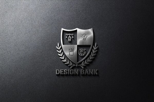 Design Bank Logo Mockup - Modern, Minimalist, and Professional