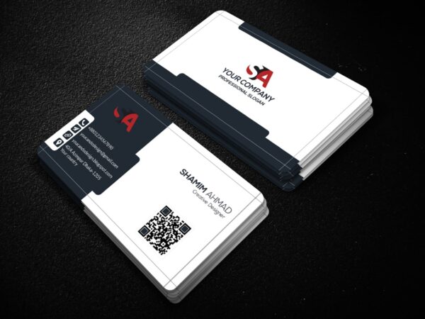 Free 2024 Professional Black & White Business Card PSD Templates