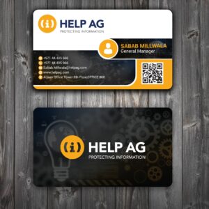 2024 Premium Professional Black & White Business Card PSD