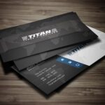 Free 2024 Professional Black & White Business Card PSD