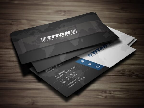 Free 2024 Professional Black & White Business Card PSD