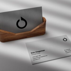 2024 Premium Professional Black & Grey Business Card PSD