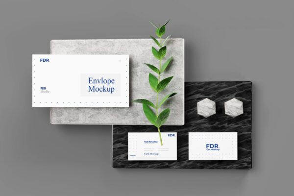 Free Black & White Professional PSD Mockup Download