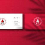 Red & White Professional Business Card PSD Download