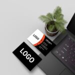 Free Professional Black & Orange PSD Business Card