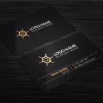 2024 Professional Premium Black & White Business Card PSD