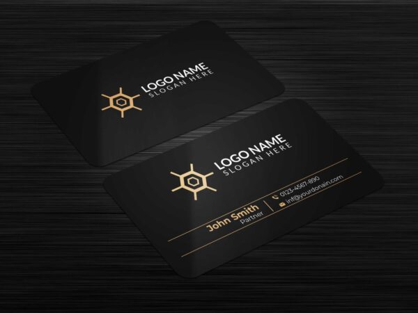 2024 Professional Premium Black & White Business Card PSD