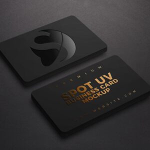 2024 Professional Premium Black and Gold Business Card PSD