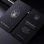 2024 Professional Premium Black & Silver PSD Business Card