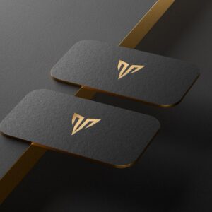 2024 Professional Premium Black & Gold Business Card PSD