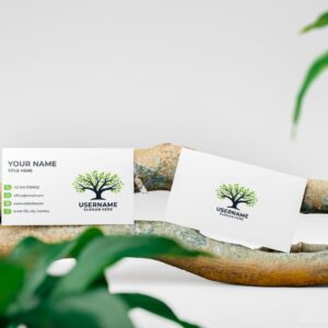 2024 Professional Premium Black & Green PSD Business Card