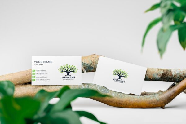 2024 Professional Premium Black & Green PSD Business Card