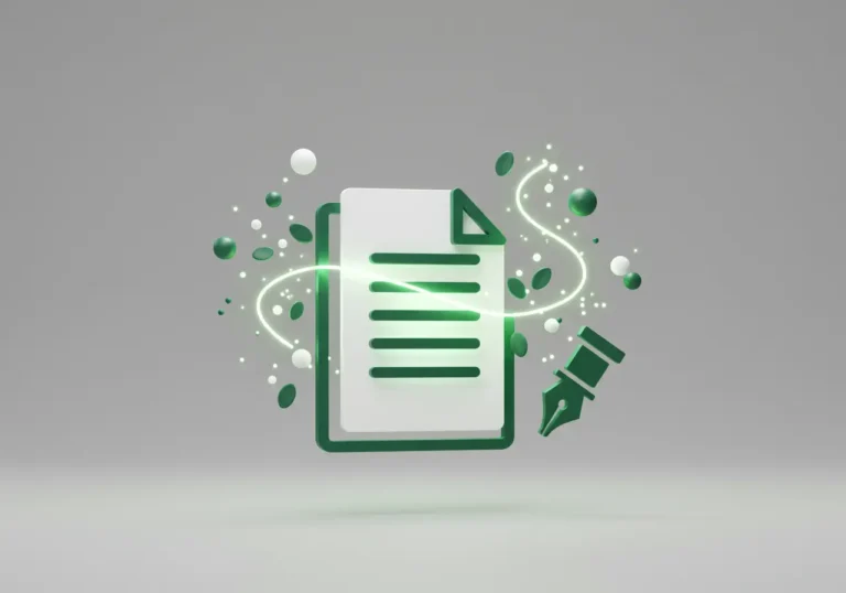 Strategic content writing by Themesyde, illustrating the process of crafting creative and engaging brand stories.