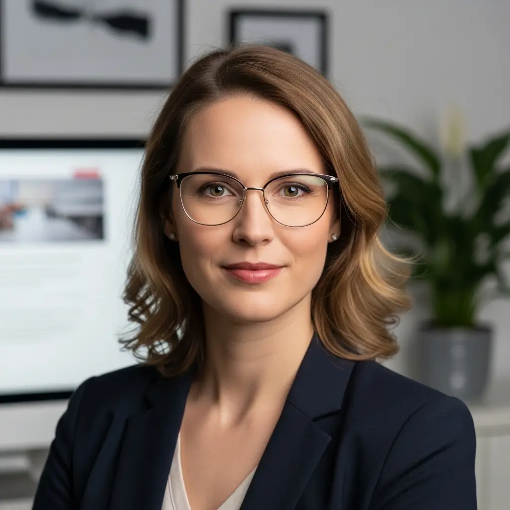 Headshot of Olivia Dubois, Website Manager at Global Market Insights, a client satisfied with Themesyde's technical On-Page SEO services.