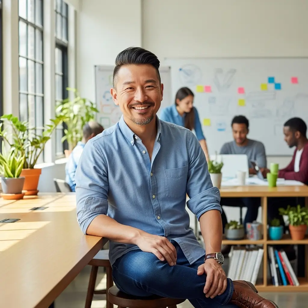 Michael Chen, Head of Content at Sentinel B2B, providing a testimonial on Themesyde's effective content optimization services.