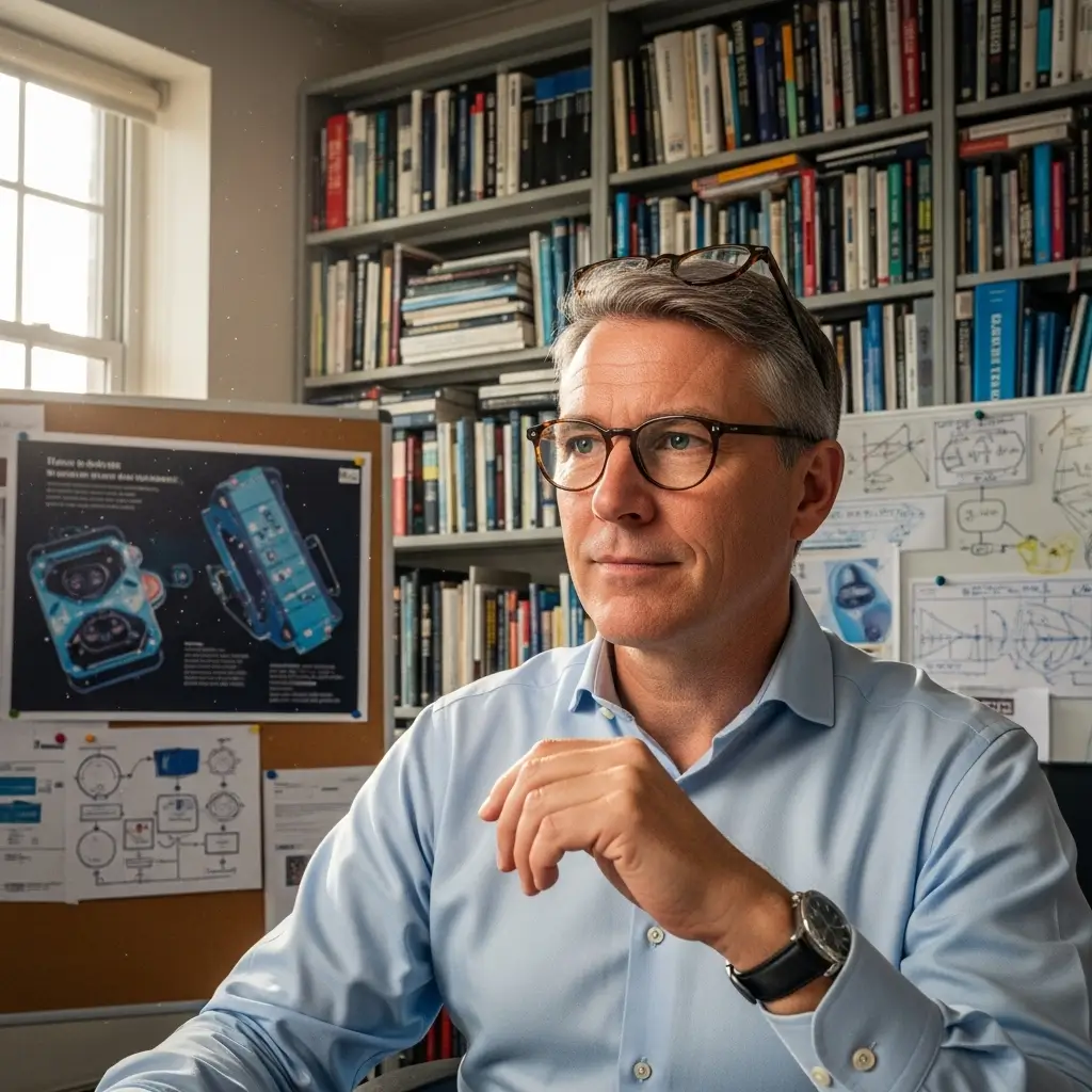 Dr. Alistair Finch, Head of Research at Quantum Analytics, a client praising the expert-level content written by Themesyde.