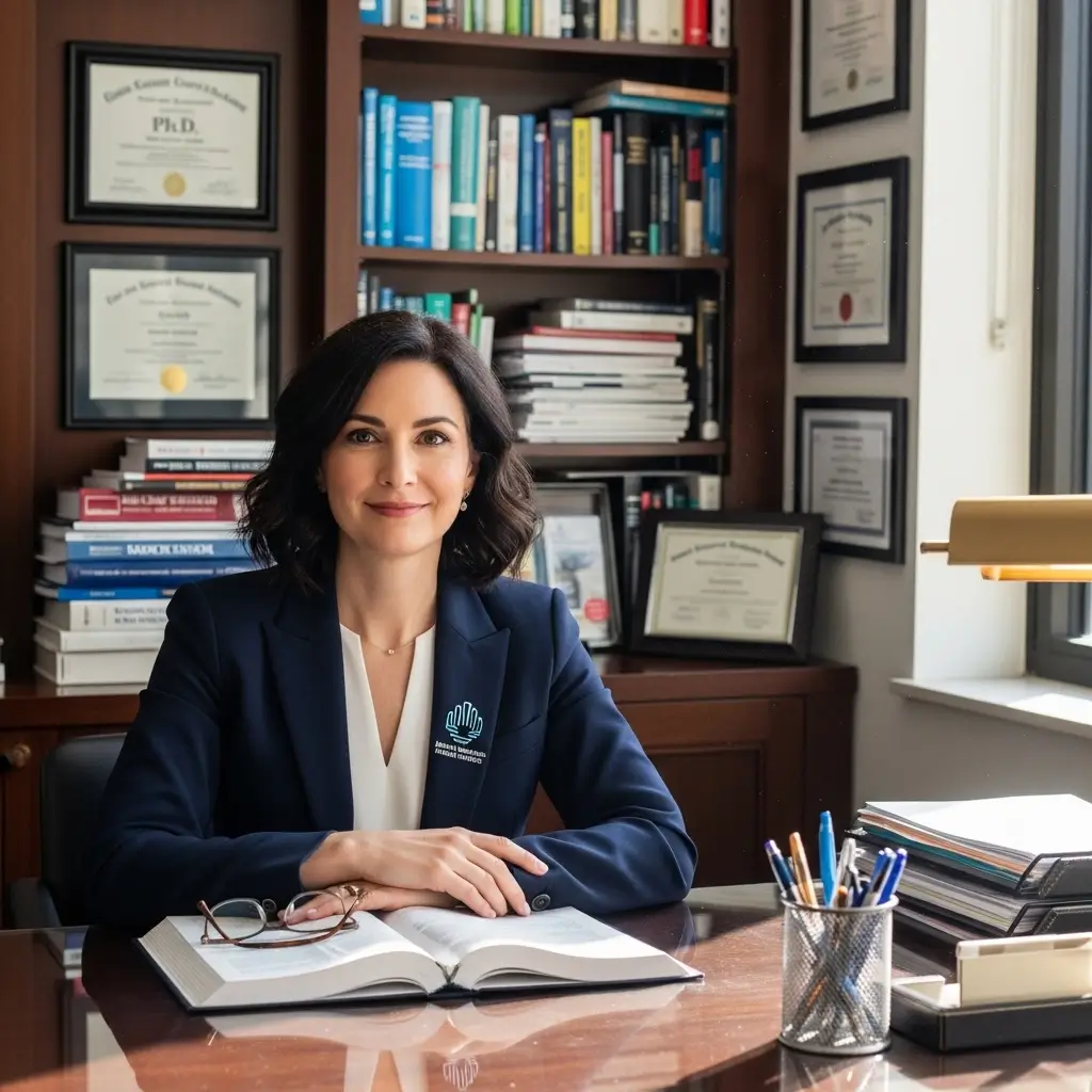 Dr. Evelyn Reed of Healthspan Institute, praising the topical authority they achieved with Themesyde's SEO content strategy.