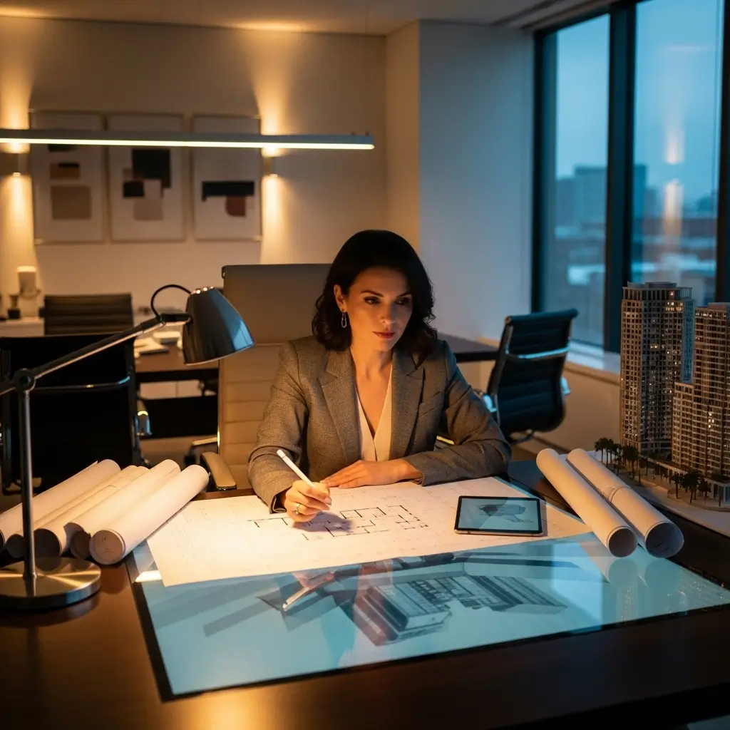 Sofia Rossi, Lead Architect, a client happy with her detailed project portfolio website.