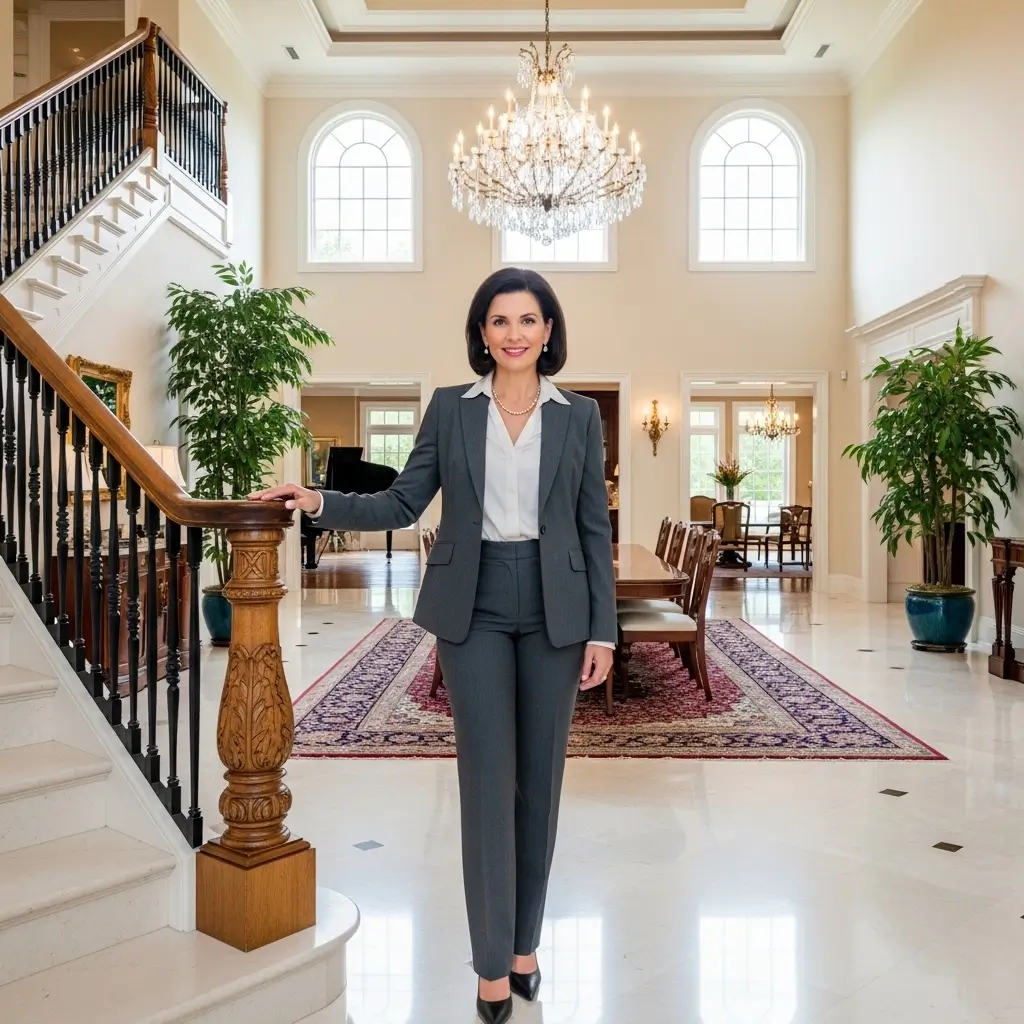 Olivia St. Clair, a luxury real estate agent, praising the high-end design of her website from Themesyde.