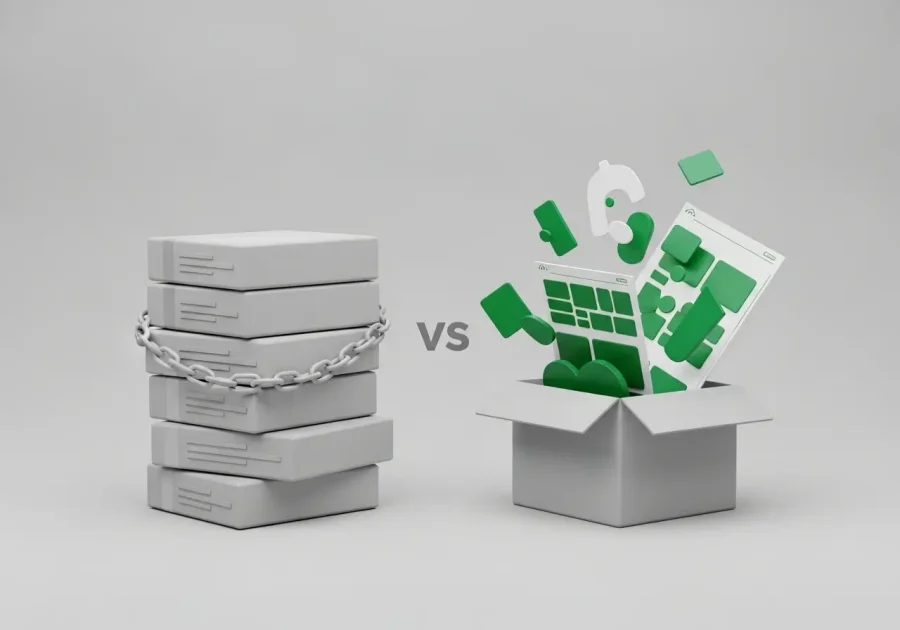 An illustration showing how Themesyde’s custom web design helps businesses break free from limiting templates. An illustration showing how Themesyde's custom web design helps businesses break free from limiting templates.